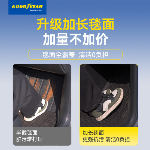 固特异高边全TPE汽车脚垫适用于零跑C10C11C16后备箱垫车地垫配件 - 图3