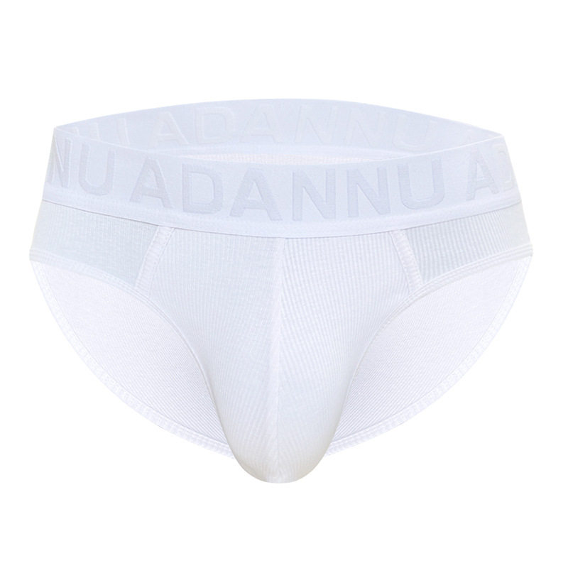 欧美男士性感三角内裤纯色螺纹舒适棉低腰透气运动U凸纯色囊袋立,淘宝优惠券,粉丝福利购,淘宝优惠卷