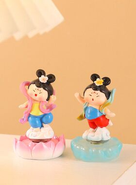 敦煌小胖仙转转乐盲盒创意玄关