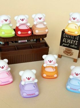 汽车兜风小狗 盲袋萌粒diy饰品挂件钥匙扣公仔桌面小摆件树脂配件