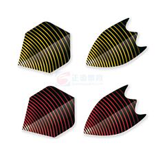 Оперение для дротиков unicorn独角兽飞镖叶大型镖叶方型镖翼水滴型镖翼3套包邮