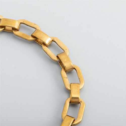 纯铜链条 黄铜财布链防静电铜链虾扣手链裤链包包配链DIY五金配件 - 图1