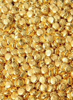 沙金元宝摆件金条瓜子花生实心元宝摆件迷你小元宝黄铜聚宝盆米缸