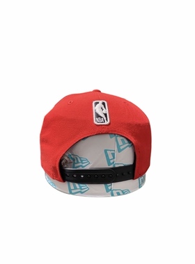 New Era & NBA联名款 火箭队logo经典平沿棒球帽