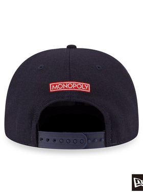 New era 纽亦华&地产大亨 MONOPOLY联名款  平檐可调节棒球帽藏青
