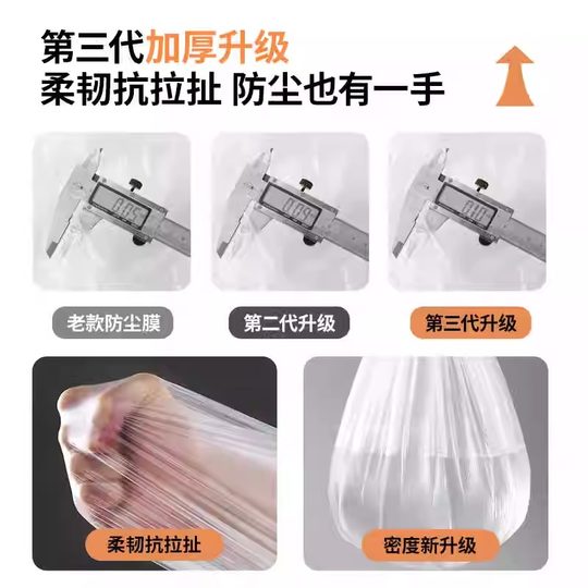 Upgraded three-generation dust cover protective film