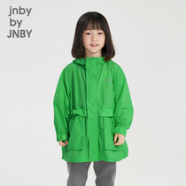 Jiang Nanbu clothes boy clothing spring clothing windsuit jacket with long sleeves in cap long sleeves for male and female child jnbybyjnby