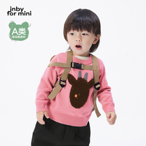 Wool] Gangnam cloth baby boy autumn money knit cardiovert sweater printed male and female baby jnbybyjnby