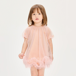 新款江南布衣婴童短袖连衣裙26春女童婴儿