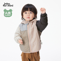 Plus velvet] Gangnam cloth baby boy autumn winter hit with hat jacket jacket jacket male and female baby jnbybyjnby