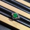 Natural Colombian emerald ring weight 1.29 carats 7.1*8.2mm Green with GRA certificate