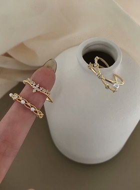 冷淡风开口可调节小众设计感尾戒