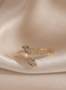 生肖蛇戒指女2025新款潮时尚个性