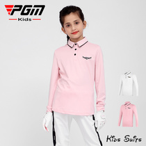 PGM New Children Golf Clothes Long Sleeve T-shirt Girl Autumn Winter Great Boy Clothing Teen Sports Ball Clothes