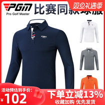 PGM Golf Mens Wear Long Sleeve T-Shirt Male Autumn Winter Clothes Golf Sportswear Dress Polo Shirt