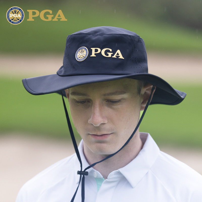 美国PGA 高尔夫球帽男士渔夫帽夏季遮阳防晒太阳帽球队定制帽子,淘宝优惠券,粉丝福利购,淘宝优惠卷
