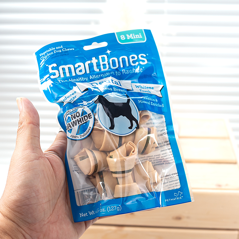 PET INN SmartBones迷你洁齿骨鸡牛肉地瓜花生狗宠物磨牙零食 - 图0