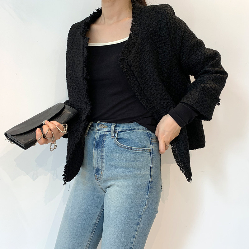 市舶司贵气小香风韩国女装春秋新款 市舶司短外套