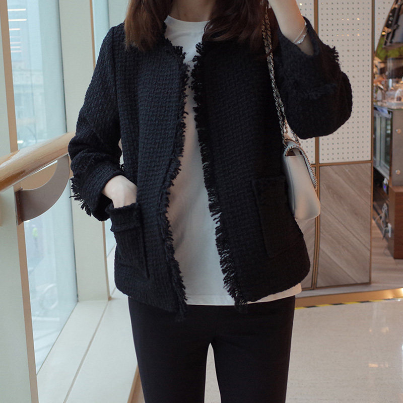 市舶司贵气小香风韩国女装春秋新款 市舶司短外套