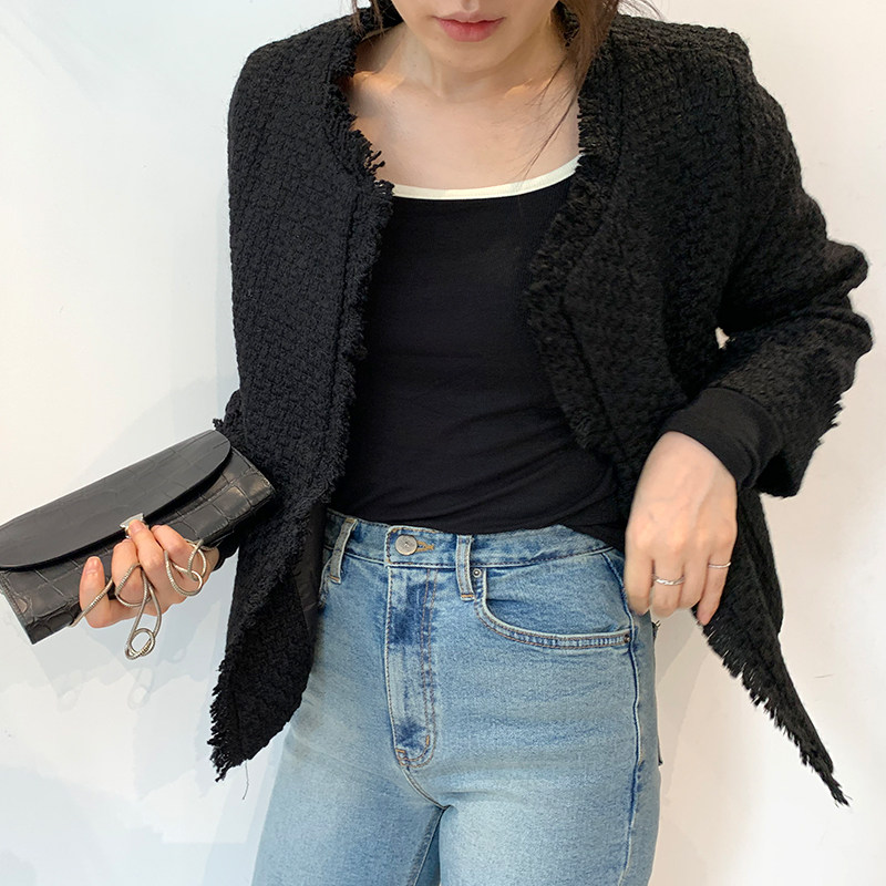 市舶司贵气小香风韩国女装春秋新款 市舶司短外套