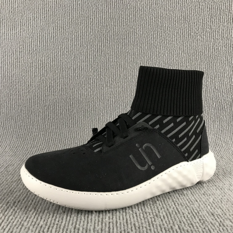 U·IN瑕疵男鞋弹力针织弹力高帮鞋春秋季韩版懒人百搭潮流休闲鞋 - 图3