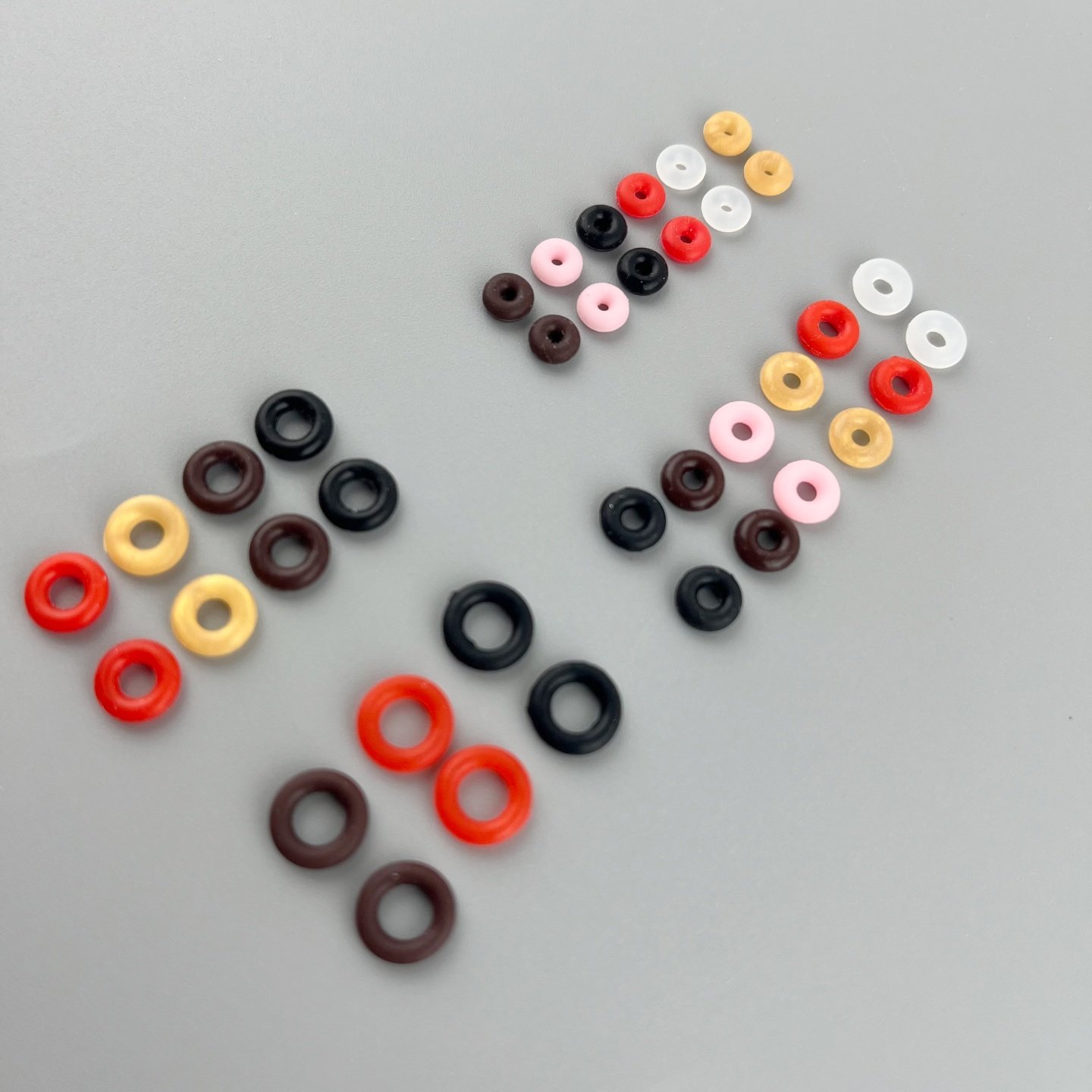 手链手绳固定小中号大号硅胶防滑胶圈定位隔片吊坠固定圈圈红色,淘宝优惠券,粉丝福利购,淘宝优惠卷