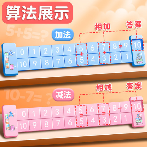 20以内数学加减法数字分解尺幼儿园儿童学前10以内口算趣味算数的分解与组成分成小学生一年级教学教具神器 - 图1