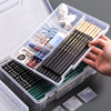 Sketch pen box Art student drawing multi-layer tool box