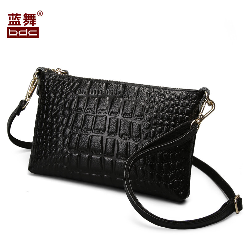 2020新款手拿包女士头层牛皮斜挎包 蓝舞女士包袋