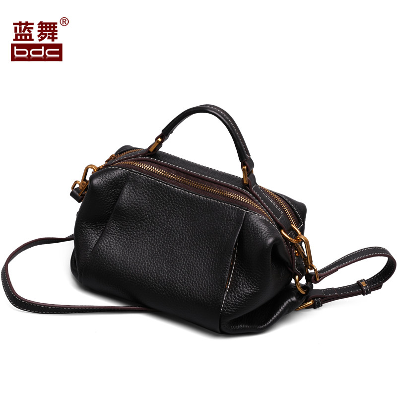 蓝舞真皮2020新款波士顿女士手提包 蓝舞女士包袋