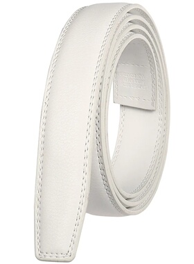3.0cm 3.1cm Thin Leather Ratchet Belt for Men Women Unisex