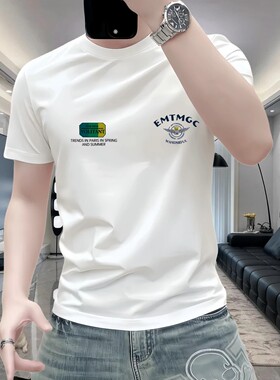 Men's European Style Heavyweight Cool Short Sleeve T-Shirt