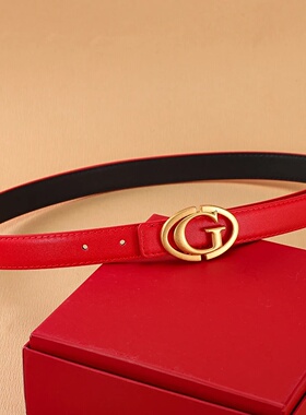 Classic Thin 2.5cm Belt Luxury Designer High Quality Buckle