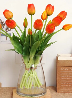 High Quality Silicone Real Touch Five-headed Tulip Bouquet