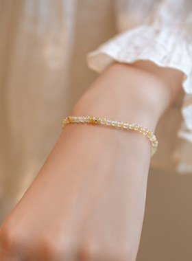 Premium Natural Citrine Bracelet Original INS Style Jewelry
