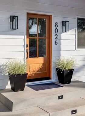 Nobleton Plastic Planter - Large Pots for Indoor or Outdoor