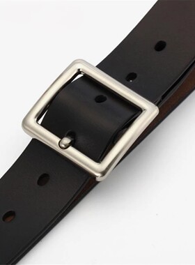 White Belt Women Real Leather Belts For Women Pin Buckles