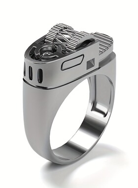 亚马逊新款速卖通热卖饰品WISH欧美风打火机造型戒指创意指环