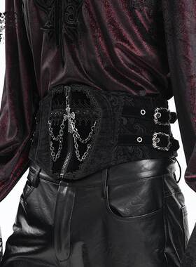 Devil Fashion恶魔时尚哥特暗黑男装腰带束腰宫廷绅士腰封AS205