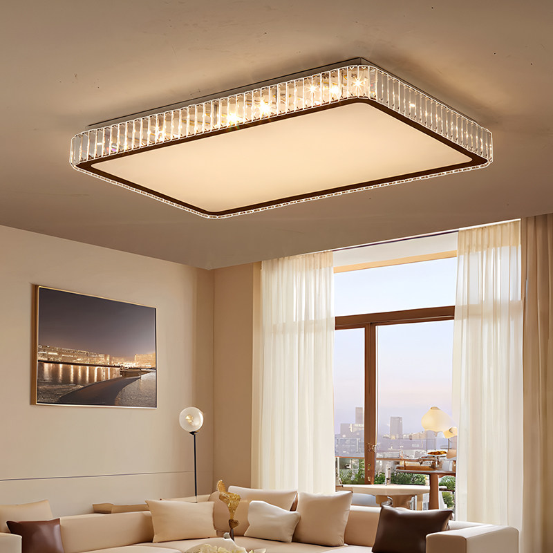 大气水晶灯吸顶灯客厅灯简约现代护眼卧室灯具轻奢中山厂家直销,淘宝优惠券,粉丝福利购,淘宝优惠卷