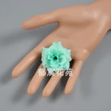 Симуляция бархатная ткань маленькая рога роза свадебное украшение цветы рога роза цветочный цветочный кольцо кольцо запястье цветочная оперная