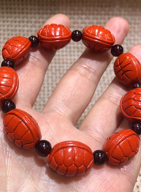 天然原矿帝王红高含量旺事业手链