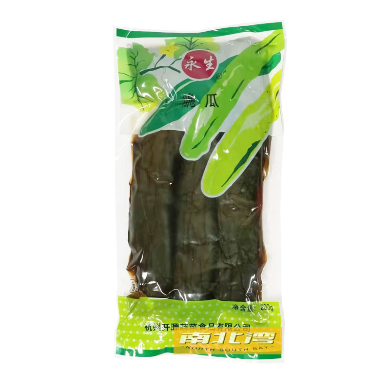 永生脆瓜200g*50袋整箱咸菜甜脆酱瓜条小包装配粥腌制小黄瓜酱菜-图3