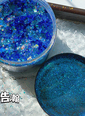 超高品，随便比【李刀刀】进口欧泊粉云锦粉偏光爆闪超薄美甲闪粉