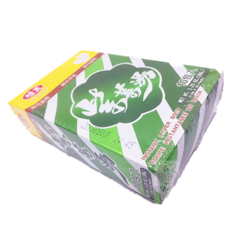 一盒包邮 台湾进口　味王蔬食紫菜汤35G - 图2