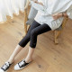 ບວກກັບຂະຫນາດ ribbed cropped pants leggings modal ບາງ