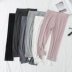 Modal cotton leggings nữ phần mỏng mặc cao eo đàn hồi mỏng bên ren thể thao trắng bảy quần - Quần tây thường quần vải ống suông nữ Quần tây thường