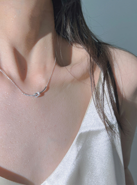 AFunnyStory925银女简约项链