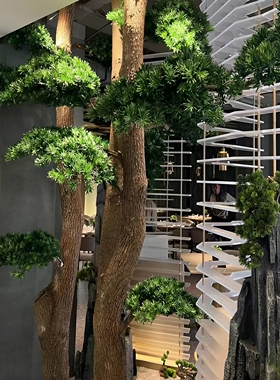 香樟树杆造型干树枝落地摆件