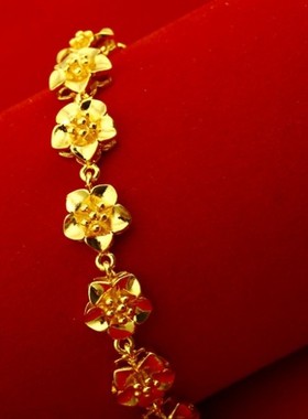 盛放时节精美花朵镀黄